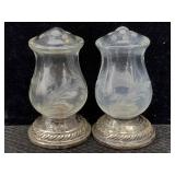 2 Sterling Silver Weighted Salt & Pepper Shakers,