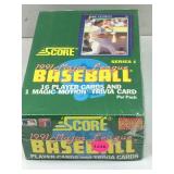 1991 score baseball sealed wax box