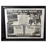This is a historical advertisement poster for the