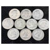 10 Susan B. Anthony Dollar Coins Incl, 1979 S & D