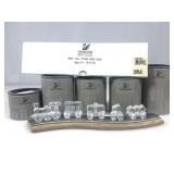 5pc Swarovski Crystal Train w/ Track Display