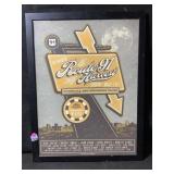 A framed poster for the inaugural Route 91