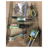 Assorted tools incl. wrenches, pliers,