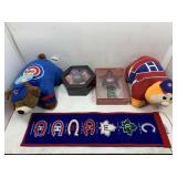 A box lot of four souvenir items from the NHL