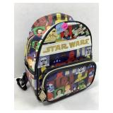 A small childï¿½s Star Wars backpack with two