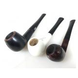 3 New Smoking Pipes. Leather Wrapped  Ropp,