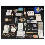 Quartz Watches, Keychains, Pins & More