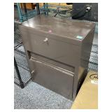 Small Metal Locking Cabinet with Keys - approx.