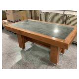 Approx. 6ft Long Rolling Shadowbox Table with