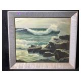This is a vintage lithograph art print titled