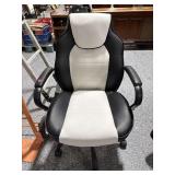 Rolling Adjustable Black/White Office Chair