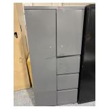 5.5ft Tall Metal Cabinet with Drawers - No Keys