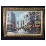 This is a mid 20th century impressionist oil,