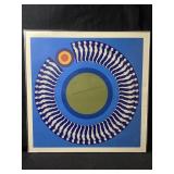 This silk screen print from the falling man
