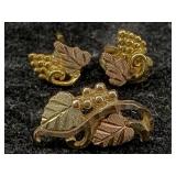 14k Gold Black Hills Earrings & 10k Black Hills