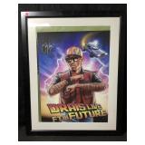 Framed promotional print featuring the rapper
