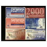1999-2002 Us Mint Uncirculated Coin Sets
