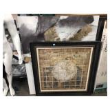 Framed Print on canvas & more, approx 46x58in