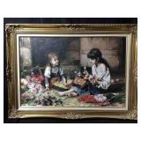 This framed artwork is a copy of the 1885