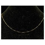 10k Gold Chain Necklace, Tw 0.9g, Sz 18in Long