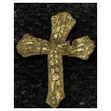10k Gold Cross, tw 3.3g, sz 1.5in, See photos for