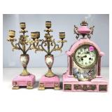 Lot of three matching pieces, including a ceramic
