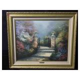 This is a framed canvas reproduction of The