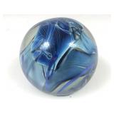 P. Strong Signed Art Glass Paperweight