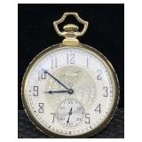 Vtg Elgin Wind-up Pocket Watch, Gold-plated, Sz