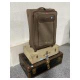 2 Vtg luggages and Londoner Fog luggage