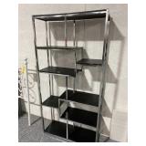 Metal Multi-tier rack, approx. 6ft tall