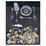 Fashion Jewelry W/earrings, Spoons & More