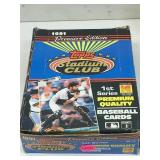1991 topps stadium club baseball sealed wax box
