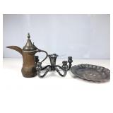 Vtg Alpaca-Silver Centerpiece Epergne, Hans