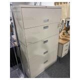 5 Drawer HON Lateral Filing Cabinet - Retail $729
