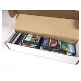 A box full of hundreds of collectible trading