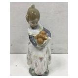 Lladro figurine of a young girl w/oranges,