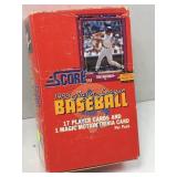 1988 score baseball sealed wax box