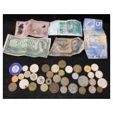 Foreign Currency Incl. Bills & Coins, See Photos