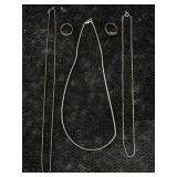 3 Sterling Silver Necklaces & More, Tw 22.3g, Sz