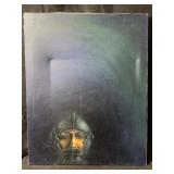This is an original oil painting of the head of a