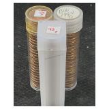 3 Rolls Of Pennies Incl. 1964-d, 1964-p & 1973-p