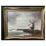 This framed artwork is a painted copy of a famous