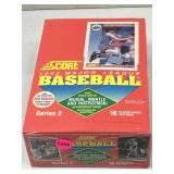 1992 score baseball sealed wax box