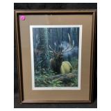 This framed artwork is titled Black Hole Bull, a