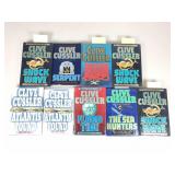 9 Signed Clive Cussler Novels