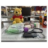 Winnie Pooh bear, spot wraps 3M micropore and