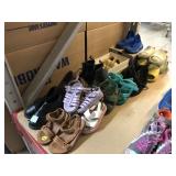 Youth shoes and sandals, sz 9, 7. 23 etc