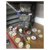Crafting supplies incl. Ribbons many sizes and