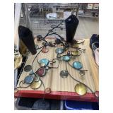 Wall metal multi-colored decor, approx 40in